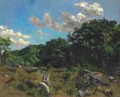 Frédéric Bazille, Landscape at Chailly