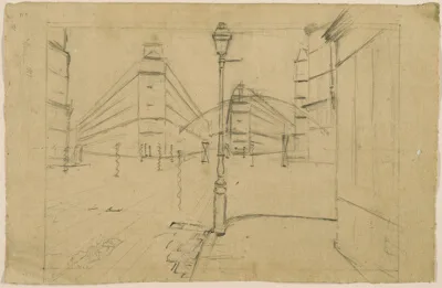 Gustave Caillebotte, Study for Paris Street; Rainy Day
