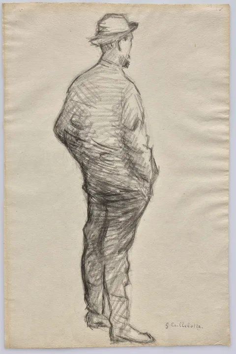 Gustave Caillebotte, Study of a Man with Hands in His Pockets