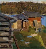 Akseli Gallen-Kallela, The Ekola Croft in Evening Sunlight