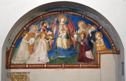 Ambrogio Lorenzetti, Maestà of Sant'Agostino