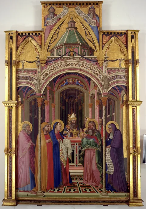 Ambrogio Lorenzetti, Presentation at the Temple