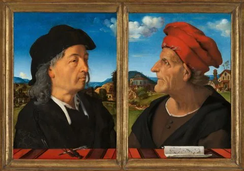 Piero di Cosimo, Portraits of Giuliano and Francesco Giamberti da Sangallo