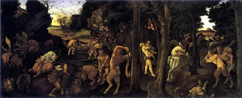 Piero di Cosimo, A Hunting Scene