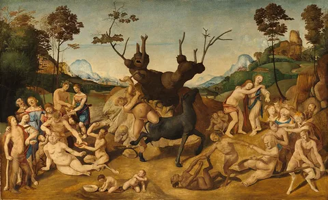 Piero di Cosimo, Misfortunes of Silenus by Piero di Cosimo