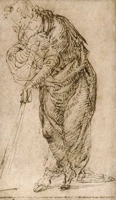 Piero di Cosimo, Standing Figure Leaning on a Staff