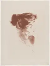 Antonio de La Gandara, Tête de femme, profil à droite (Head of a Woman in Profile to the Right)