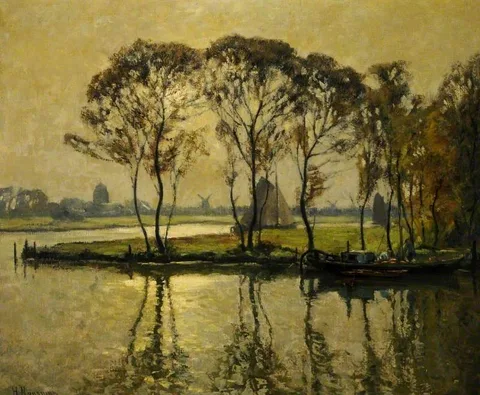 Herman N. Hyneman, River Scene