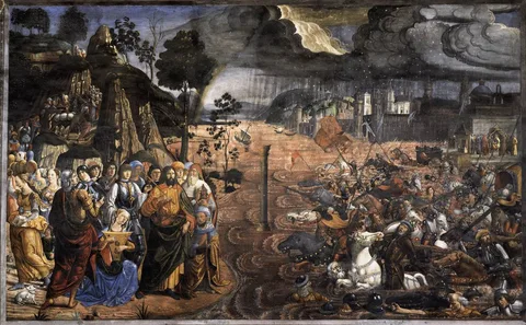 Cosimo Rosselli, The Crossing of the Red Sea