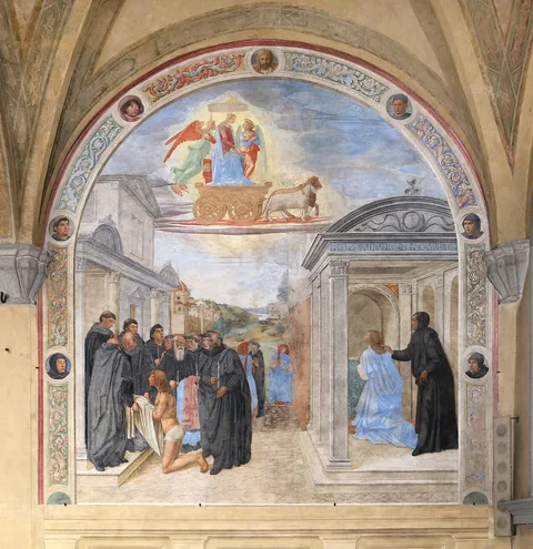 Cosimo Rosselli, Work of Saint Philip Benizi