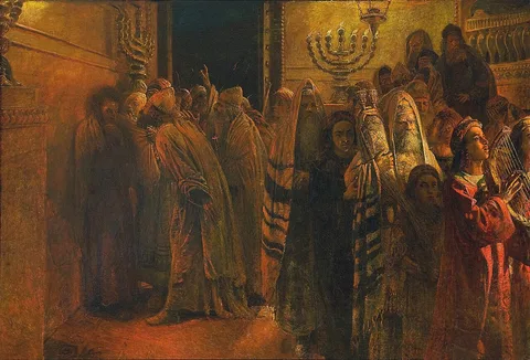 Nikolai Ge, The Judgment of the Sanhedrin: He is Guilty!