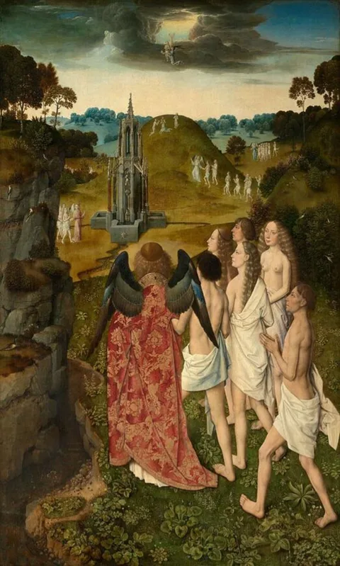 Dieric Bouts, The Ascension of the Elect or Paradise