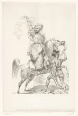 Antoine-Jean Gros, Aanvoerder van de Mammelukken roept te paard om hulp