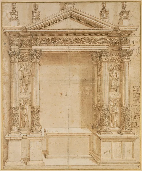 Baldassare Peruzzi, Design for an Altar