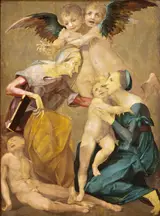Rosso Fiorentino, Allegory of Salvation with the Virgin and Christ Child, St. Elizabeth, the Young St. John the Baptist and Two Angels