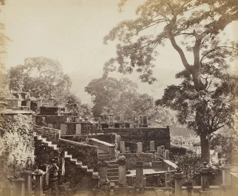 Felice Beato, Japanese Temple Graveyard, Shuntoji, Nagasaki