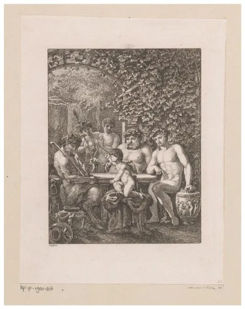 Salomon Gessner, Amor bezoekt Bacchus en zijn gevolg