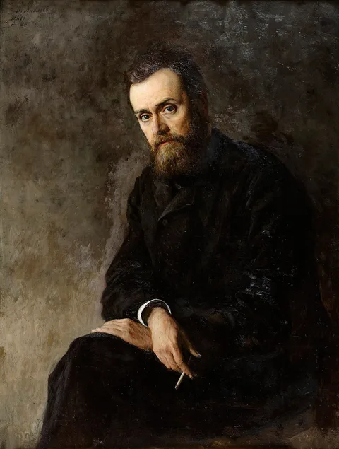 Nikolai Yaroshenko, Portrait of Gleb Ivanovich Uspensky