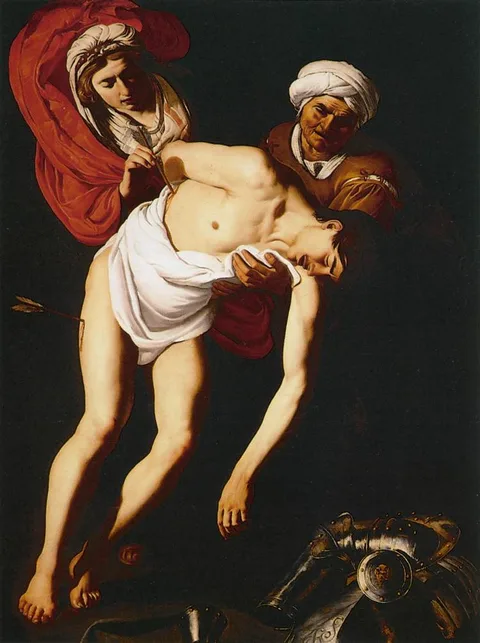 Dirck van Baburen, Saint Sebastian Tended by Saint Irene and her Maid