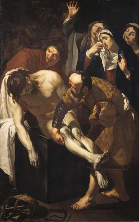 Dirck van Baburen, The entombment