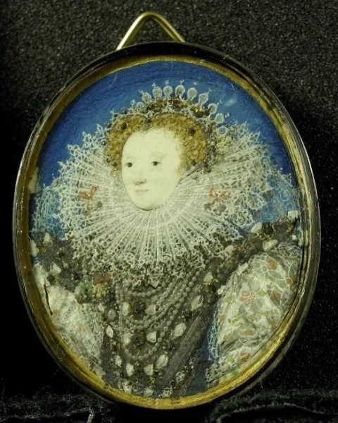 Nicholas Hilliard, Elizabeth I (1533-1603), koningin van Engeland