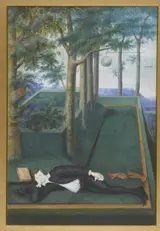 Nicholas Hilliard, Portret van een liggende edelman in een begroeide hof; Portret van Henry Percy, 9th Earl of Northumberland