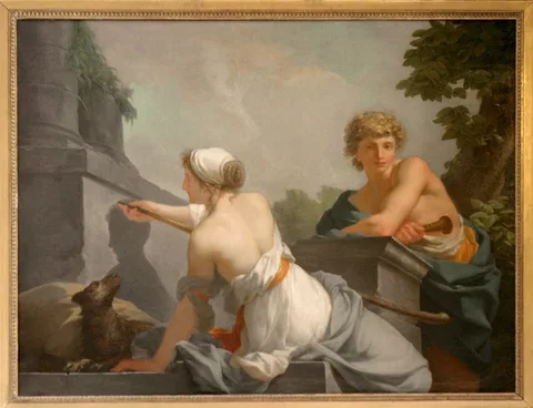 Jean-Baptiste Regnault, The Origin of Painting
