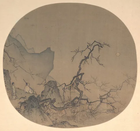 Ma Yuan, Viewing plum blossoms by moonlight