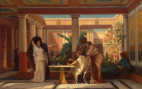 Gustave Boulanger, Theatrical Rehearsal in the House of an Ancient Rome Poet
