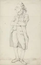 François-André Vincent, A Gentleman Standing with His Arms Crossed