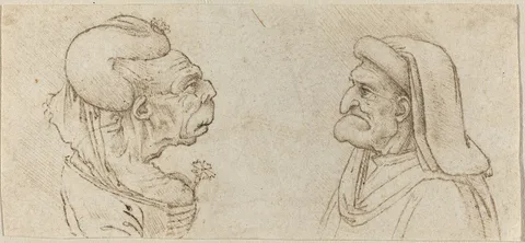 Francesco Melzi, Two Grotesque Heads