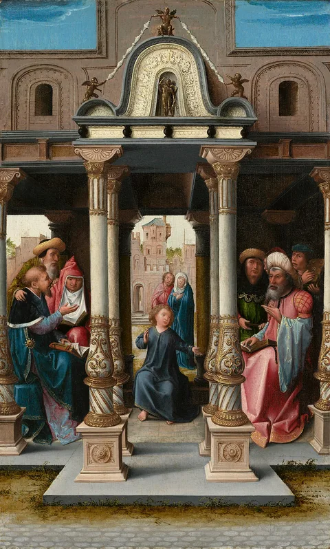 Bernard van Orley, Christ among the Doctors [obverse]