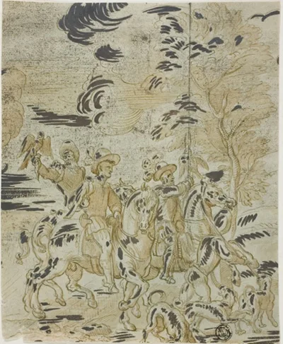 Bernard van Orley, Falcon Hunt