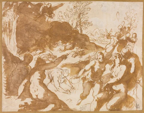 Palma il Giovane, Apollo and the Muses Awakened by the Call of Fame