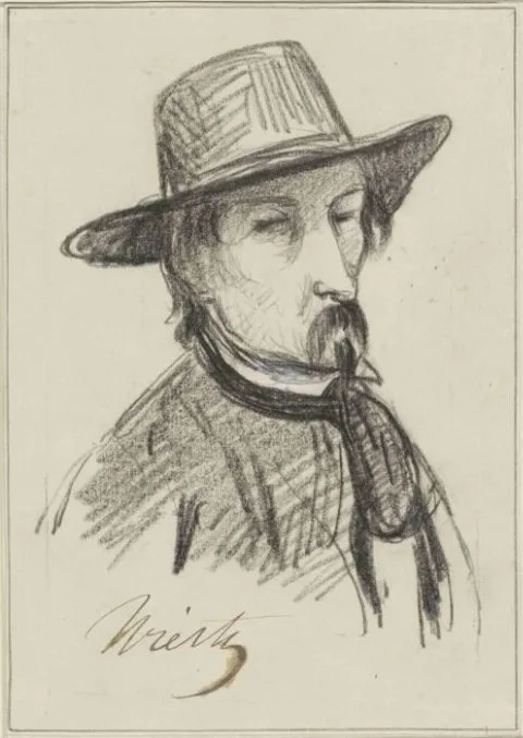 Antoine Wiertz, Zelfportret