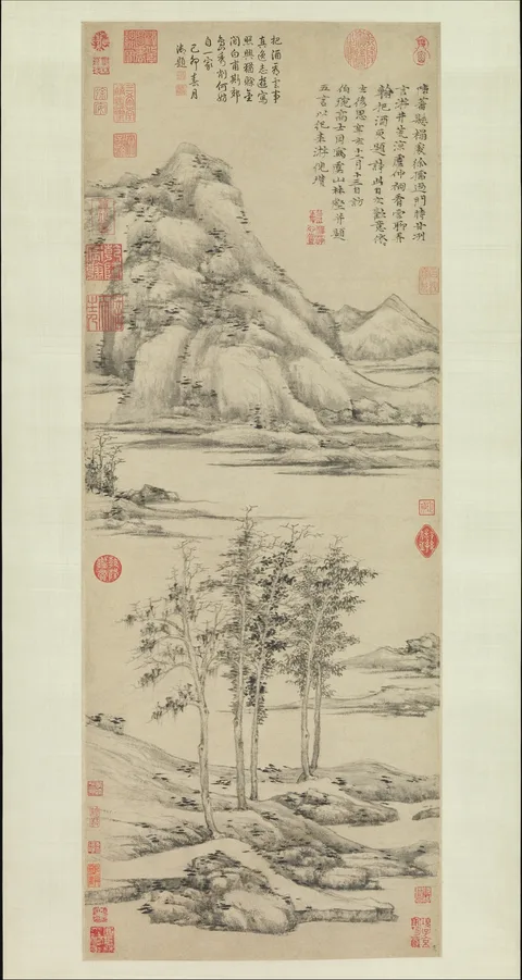 Ni Zan, Woods and Valleys of Mount Yu