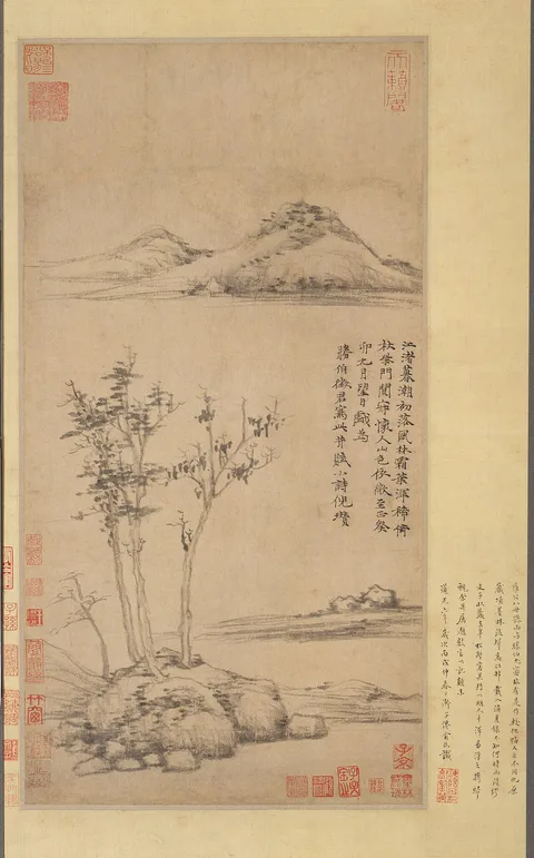 Ni Zan, Wind among the Trees on the Riverbank