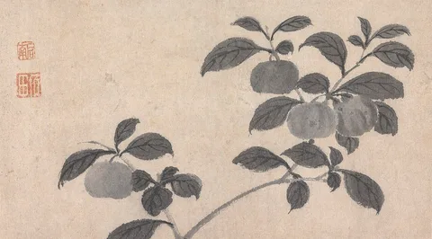 Shen Zhou, Branch of Fruit Bearing Tree