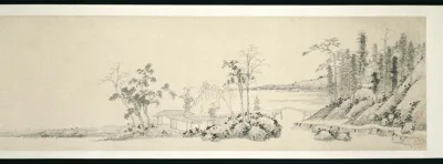 Shen Zhou, Return to Stone Lake 石湖歸棹圖