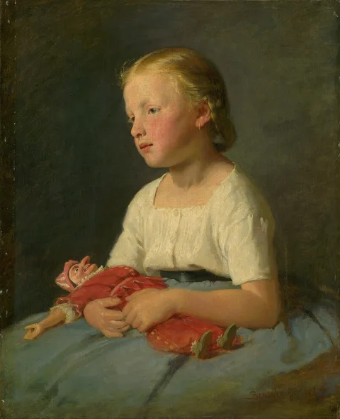 Gyula Benczúr, Little Girl with a Doll