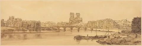 Thomas Girtin, View of Pont de la Tournelle and Notre Dame Taken from the Arsnel: pl.11