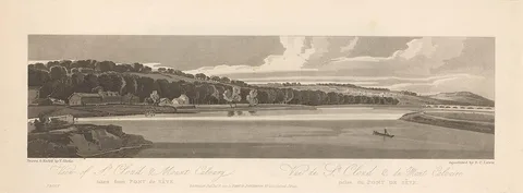 Thomas Girtin, View of St. Cloud and Mount Cavalary taken from Pont de Seve