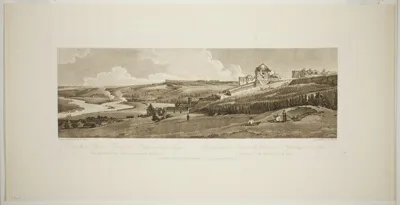 Thomas Girtin, View from Palace Terrace at Saint Germain on Laye, from Twenty Views in Paris and its Environs
