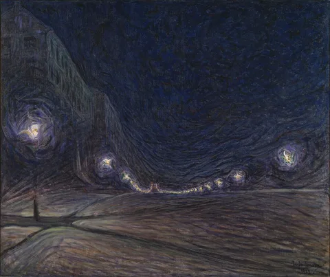 Eugène Jansson, Hornsgatan by Night
