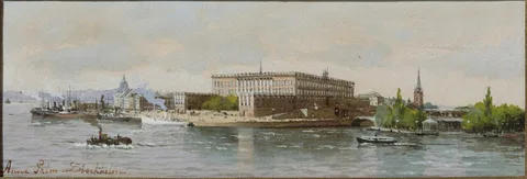 Anna Palm de Rosa, View of the Royal Palace, Stockholm