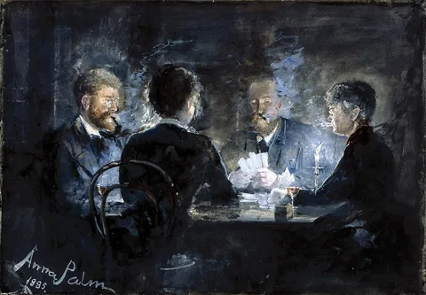 Anna Palm de Rosa, A game of L'hombre in Brøndum's Hotel