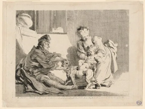 Marguerite Gérard, The Child and the Bulldog