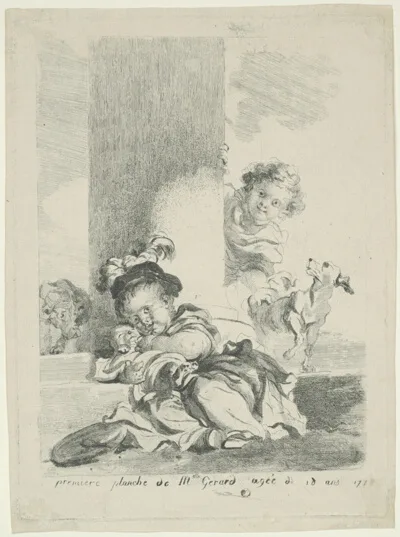 Marguerite Gérard, The Child and the Cat
