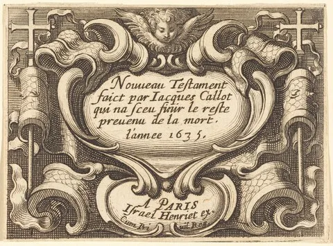 Abraham Bosse, Frontispiece for Callot's "The New Testament"