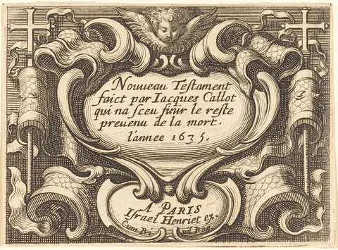 Abraham Bosse, Frontispiece for Callot's "The New Testament"